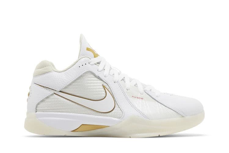 Nike KD 3 Retro White Metallic Gold