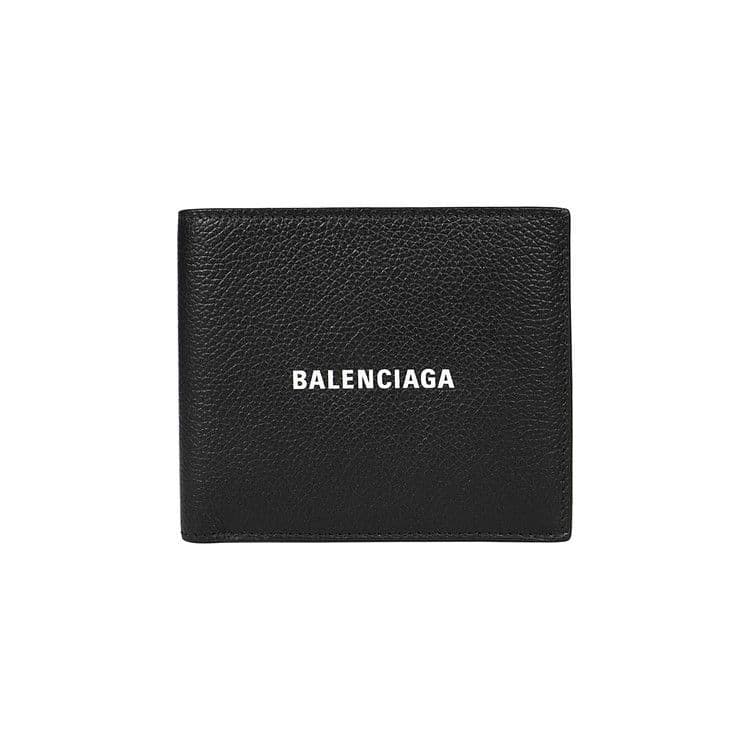 Balenciaga Logo Bifold Wallet 'Black/L White' — foto 2