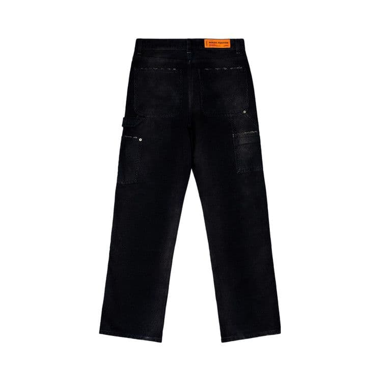 Heron Preston Distressed Canvas Carpenter Pants 'Navy Blue' — foto 3