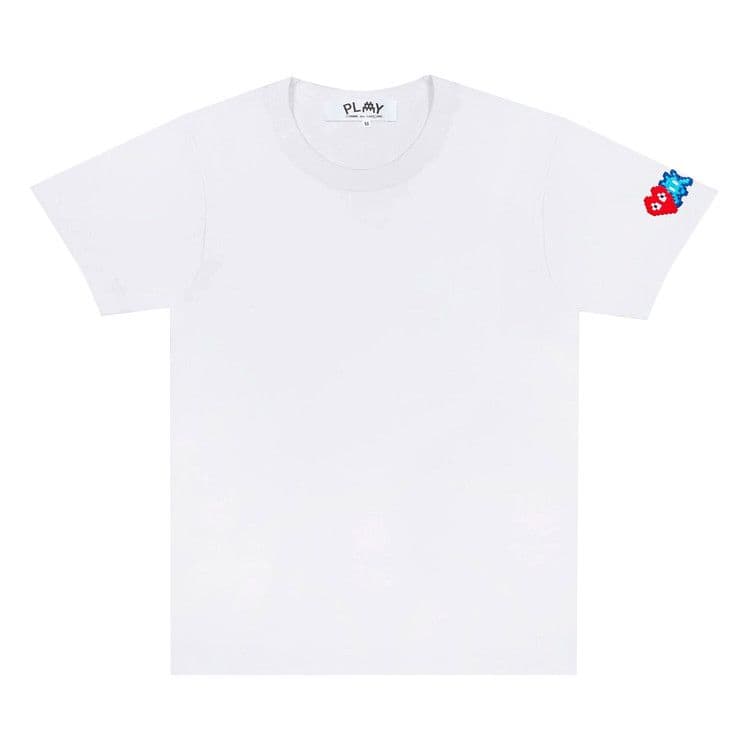 Comme des Garçons PLAY Double Heart T-Shirt 'White' — photo 2