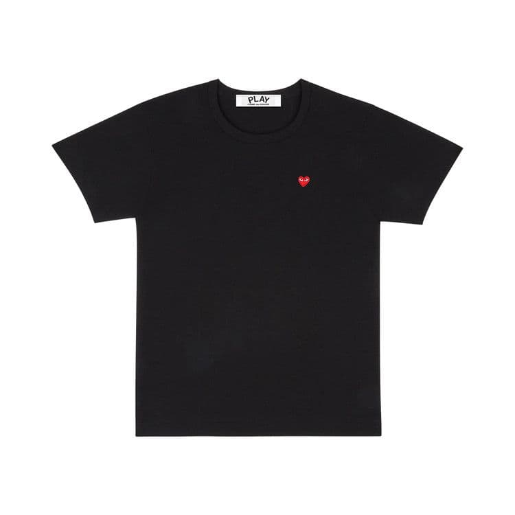 Comme des Garcons PLAY Play Small Red Heart T-shirt Black — foto 2