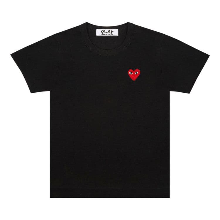 Comme des Garcons PLAY Play Red Emblem T-shirt Black — foto 2