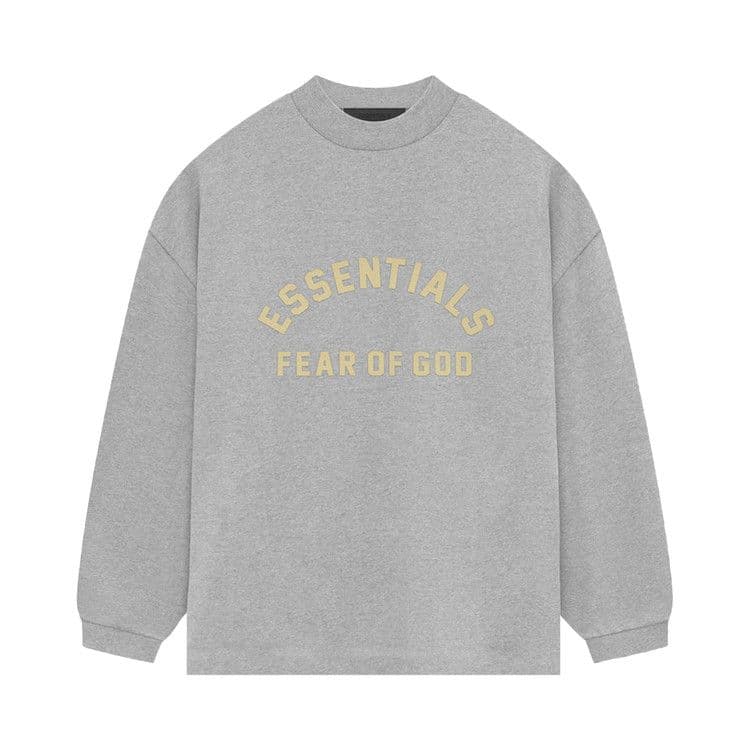 Fear of God Essentials Heavy Jersey Long-Sleeve T-Shirt 'Light Heather Grey'