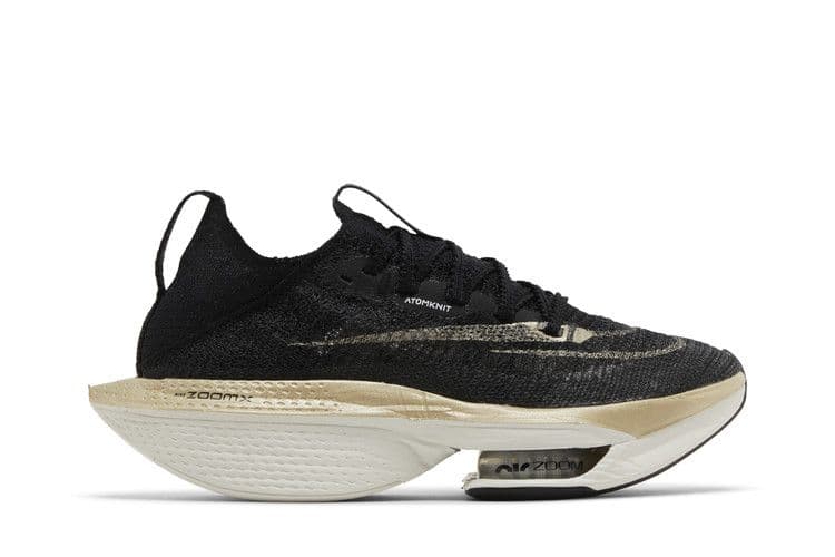 Nike Air Zoom Alphafly Next% 2 Black Metallic Gold Grain (Women's)