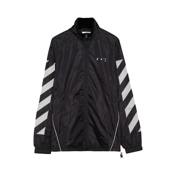 Off-White Diag Nylon Tracktop 'Black/Limestone'