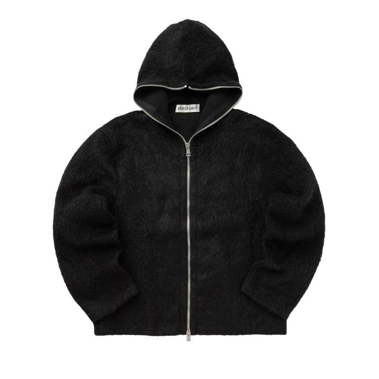 Our Legacy Full Zip Hoodie 'Black' — foto 2