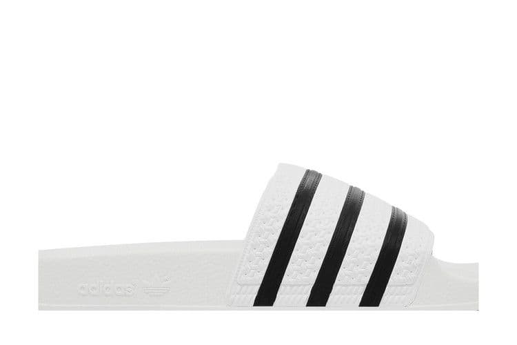 adidas Adilette White Core Black White — foto 3