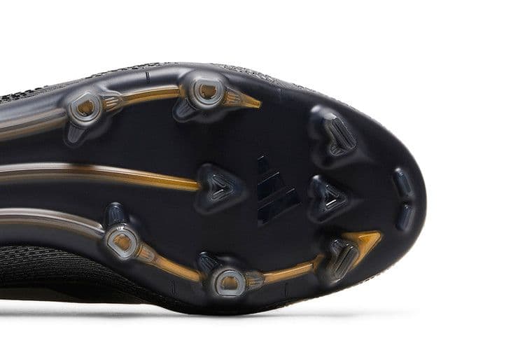 adidas F50 Pro FG Core Black Iron Metallic Gold Metallic — foto 6