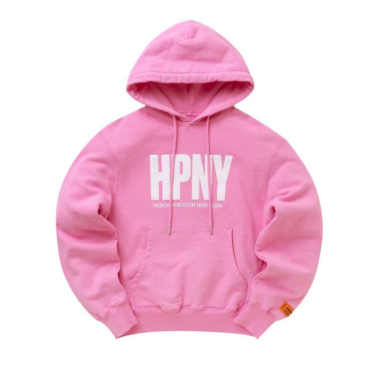 Heron Preston Logo Hoodie 'Fuchsia/White'