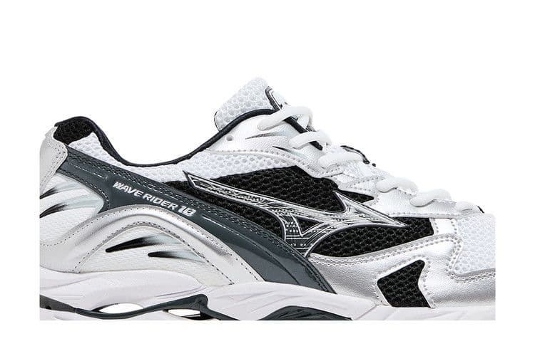 Mizuno Wave Rider 10 White Silver Black — foto 3