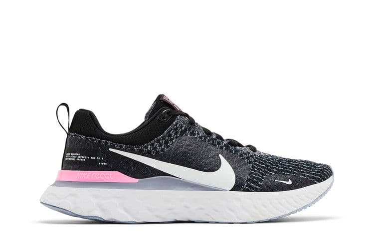 Nike React Infinity Run Black Football Grey Pink