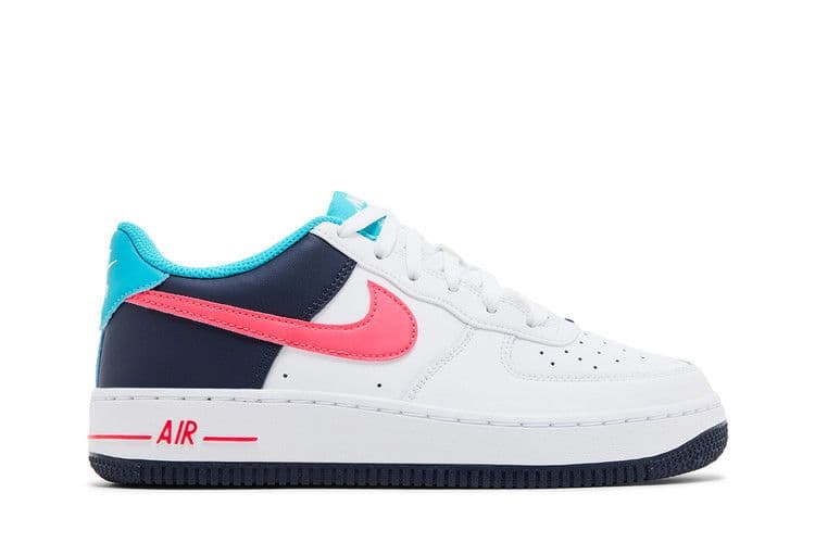Nike Air Force 1 Low White Thunder Blue Dusty Cactus Racer Pink (GS)