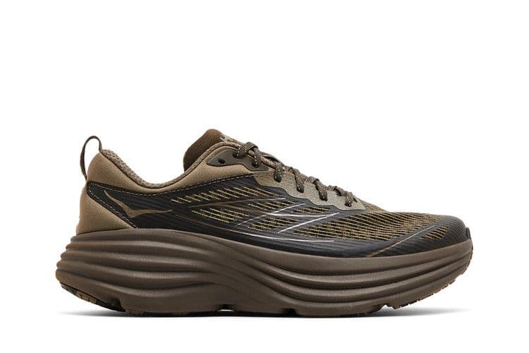 Hoka One One Bondi 8 Caged Stealth/Tech Umber