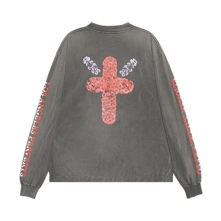 SAINT Mxxxxxx Born Saint Long-Sleeve T-Shirt 'Black' — foto 3