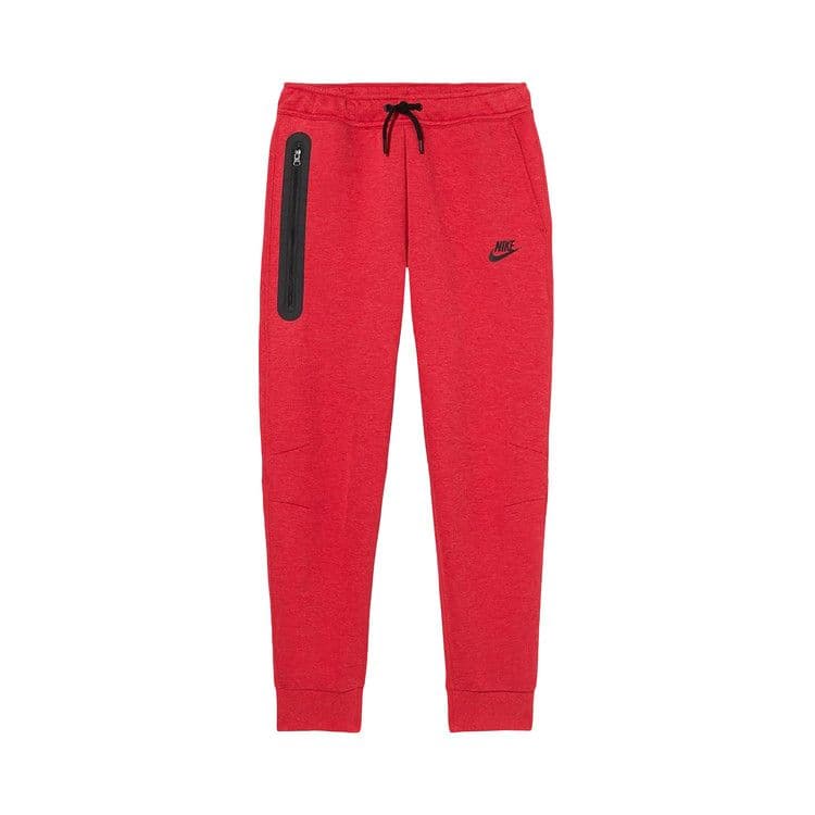 Nike Sportswear Kids' Tech Fleece Joggers Light University Red Heather/Black/Black — photo 2