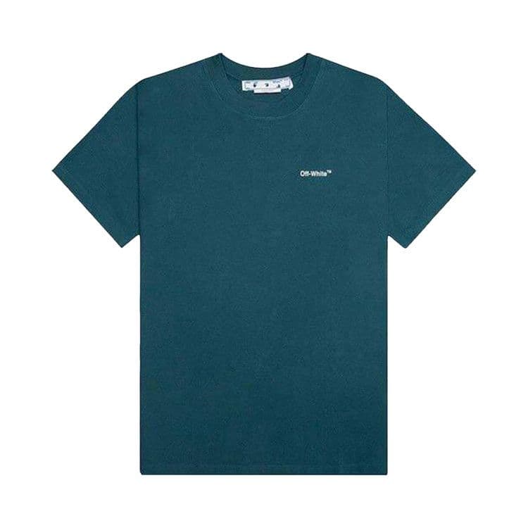 OFF-WHITE Chain Arrow Double L/S Duck Tee Green