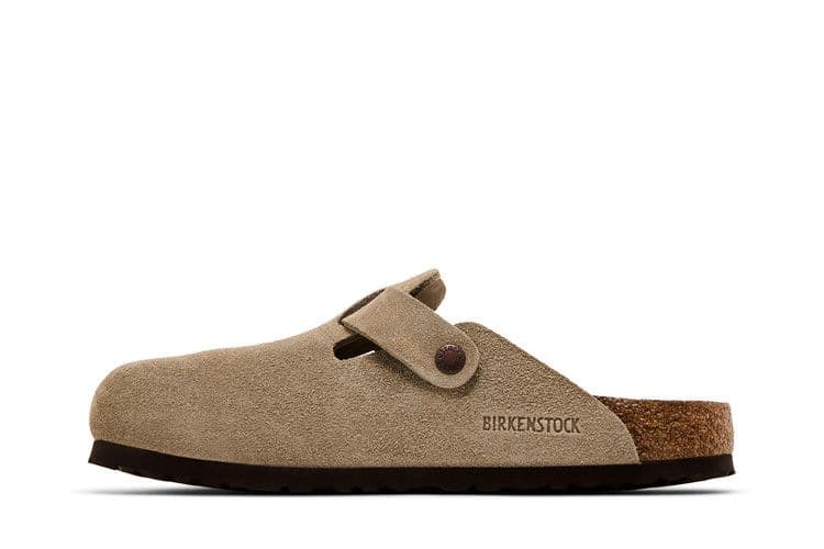 Birkenstock Boston Soft Footbed Suede Taupe (Narrow Fit) — foto 4