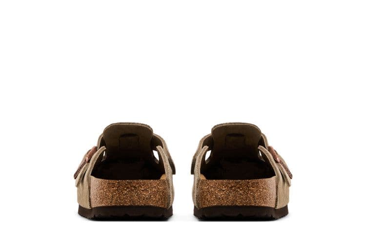 Birkenstock Boston Soft Footbed Suede Taupe (Narrow Fit) — foto 7