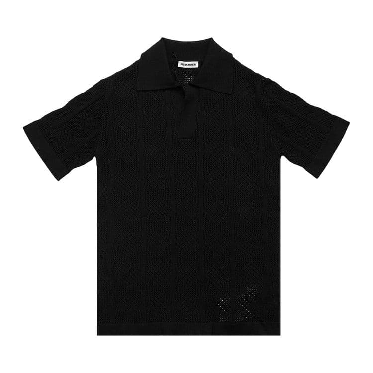 Jil Sander Knit Polo T-Shirt 'Black' — foto 2