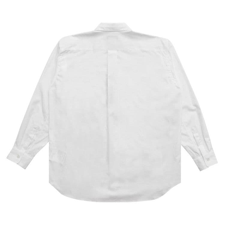 Comme des Garçons Homme Plus Mesh Button Down Shirt 'White' — foto 3