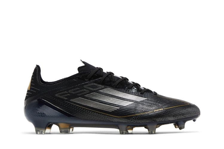 adidas F50 Elite FG Core Black Iron Metallic Gold Metallic — foto 2