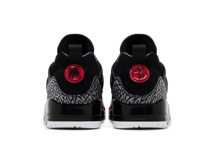 Jordan Spizike Low Black Classic Green White Varsity Red — foto 7