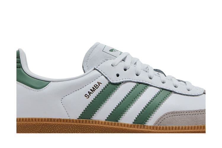 adidas Samba OG Cloud White Silver Green (GS) — foto 3