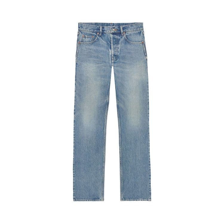 Saint Laurent Mick Long Jeans 'Nonza Blue' — foto 2