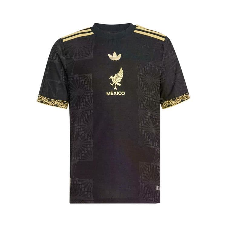 adidas Kids Mexico 25 Gold Jersey Black — foto 2