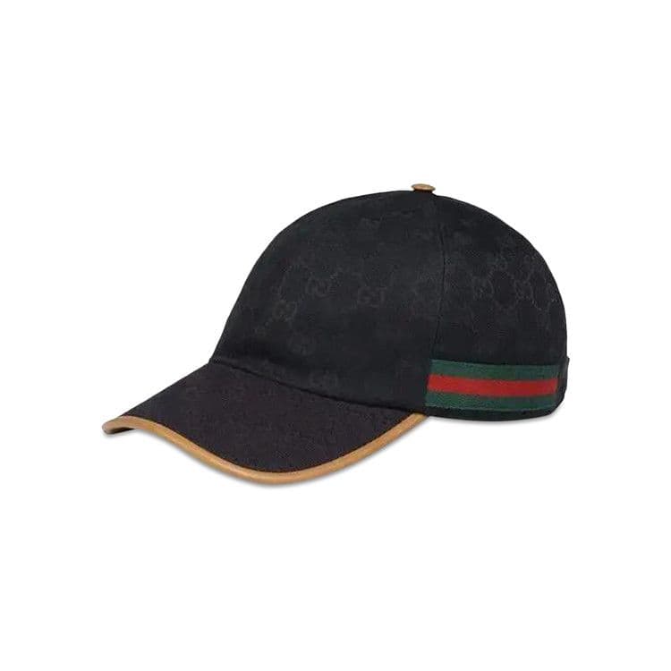 Gucci Original GG Canvas Baseball Hat With Web 'Black'
