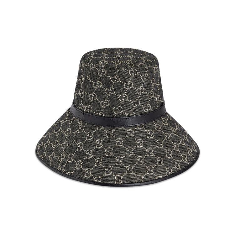 Gucci Wide Brim Denim Hat 'Grey'