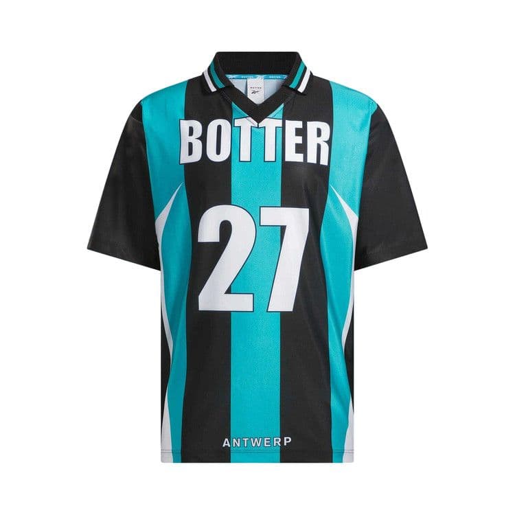 Reebok x Botter Stripe Reverse Soccer Tee 'Stripe Navy Aqua Blue' — foto 2