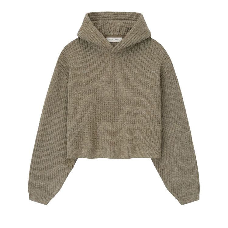 Fear of God Essentials Heavy Waffle 90's Hoodie 'Homestead Heather'