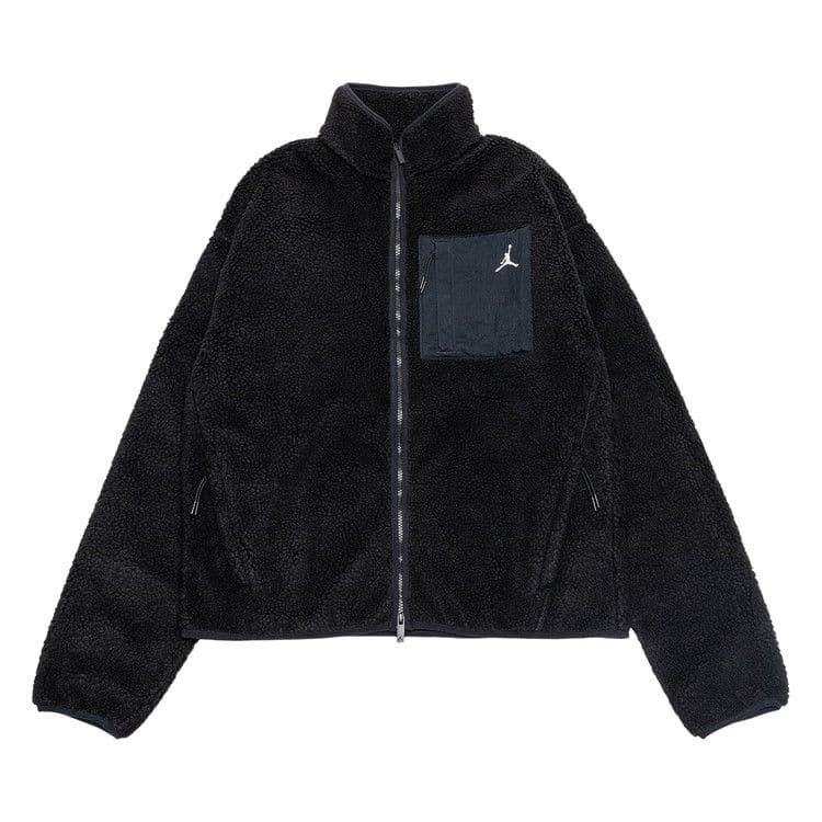 Air Jordan Flight Mountainside Faux Fur Jacket 'Black/White' — foto 2