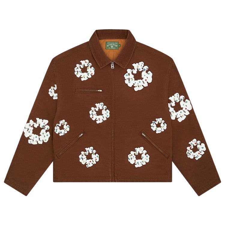Denim Tears Cotton Wreath Canvas Work Jacket 'Brown'