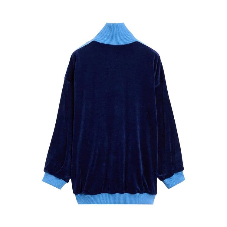 Adidas x Avavav Velvet Zip Up Track Jacket 'Dark Blue' — photo 3