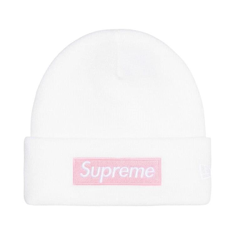 Supreme New Era Box Logo Beanie 'White'