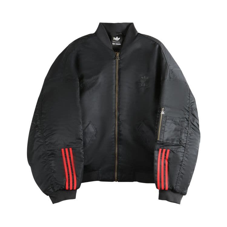 adidas x Willy Chavarria Satin Bomber Jacket Black — foto 2