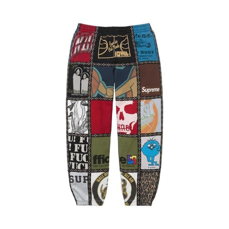 Supreme x Number (N)Ine Patchwork Sweatpant 'Multicolor'