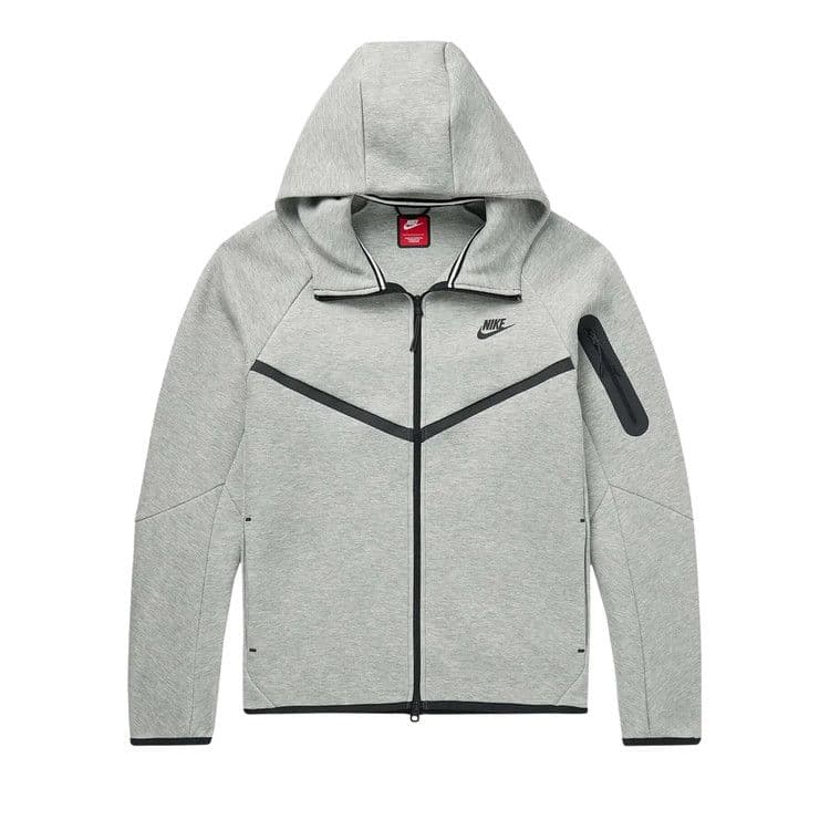 Nike Sportswear Tech Fleece Windrunner Full Zip Hoodie (FW24) Dark Grey Heather/Black — foto 2