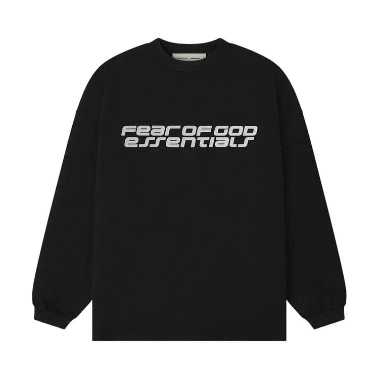 Fear of God Essentials 90's Long-Sleeve Tee 'Vintage Black'