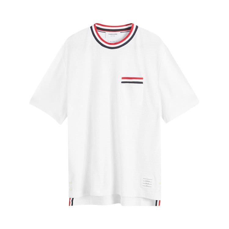 THOM BROWNE Short Sleeve T-Shirt 'White' — foto 2