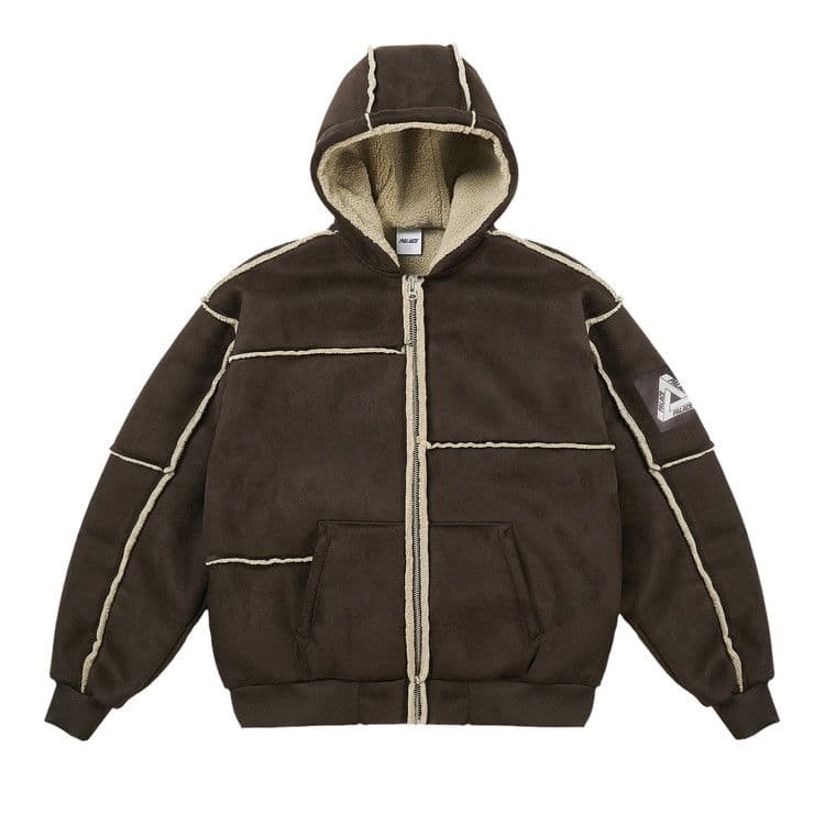 Palace Patch Me Up Shearling Jacket 'Fox'