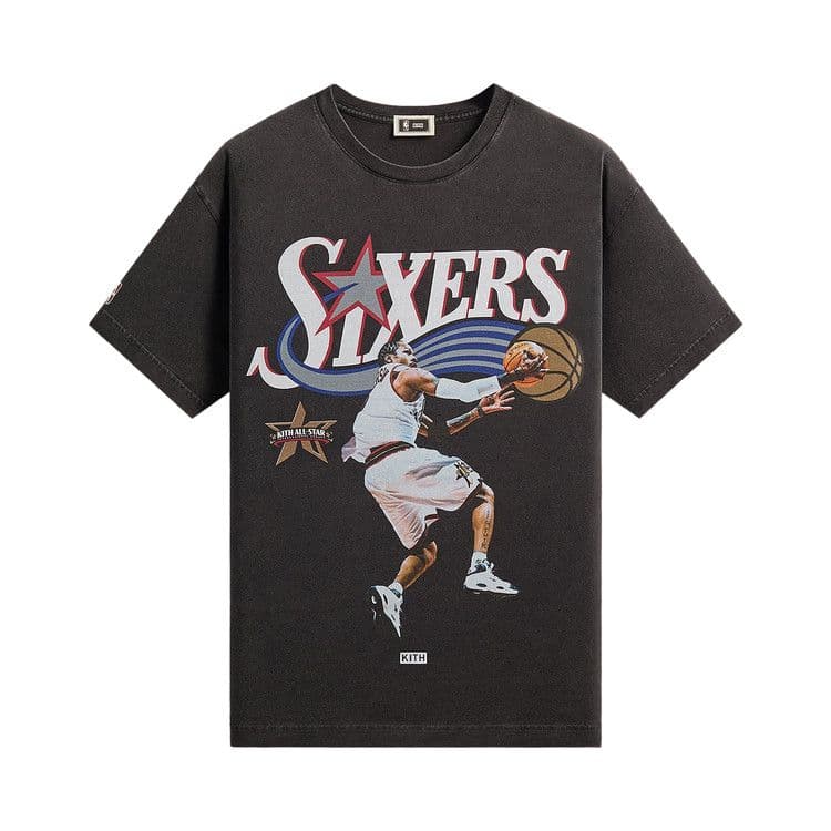 Kith For NBA All-Star Philadelphia 76ers Allen Iverson Vintage Tee 'Black'