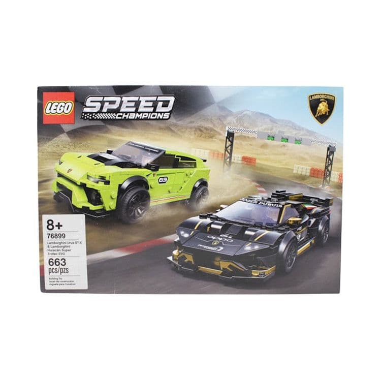 LEGO Speed Champions Lamborghini Urus ST-X & Lamborghini Huracán Super Trofeo EVO Set 76899