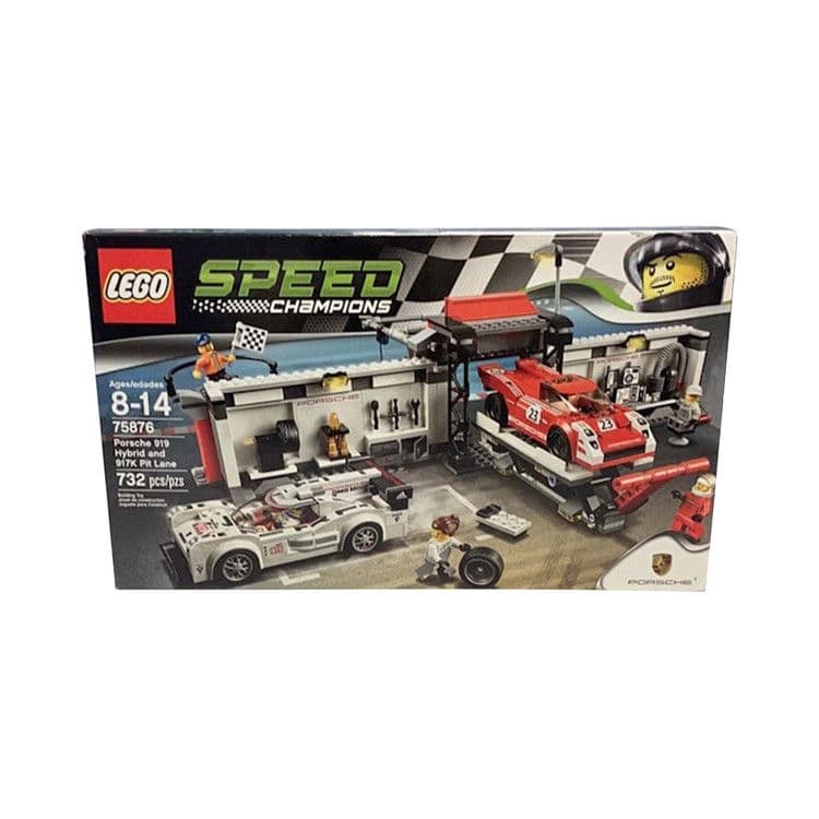 LEGO Speed Champions Porsche 919 Hybrid and 917K Pit Lane Set 75876