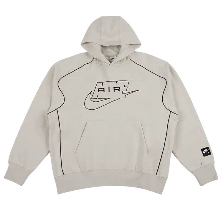 Nike Air Fleece Pullover Hoodie 'Light Bone/Black' — foto 2