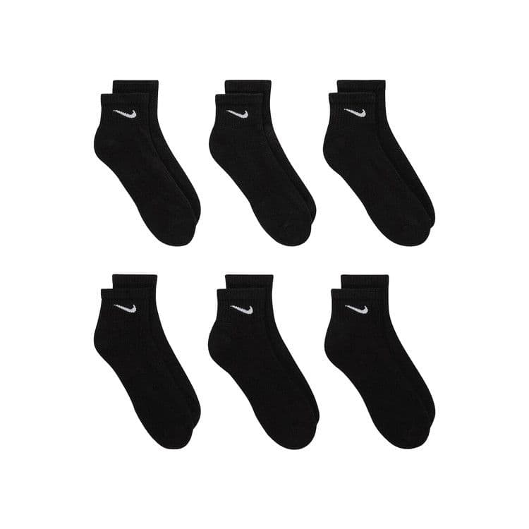 Nike Everyday Cushioned Ankle Socks (6 Pairs) 'Black/White' — foto 2