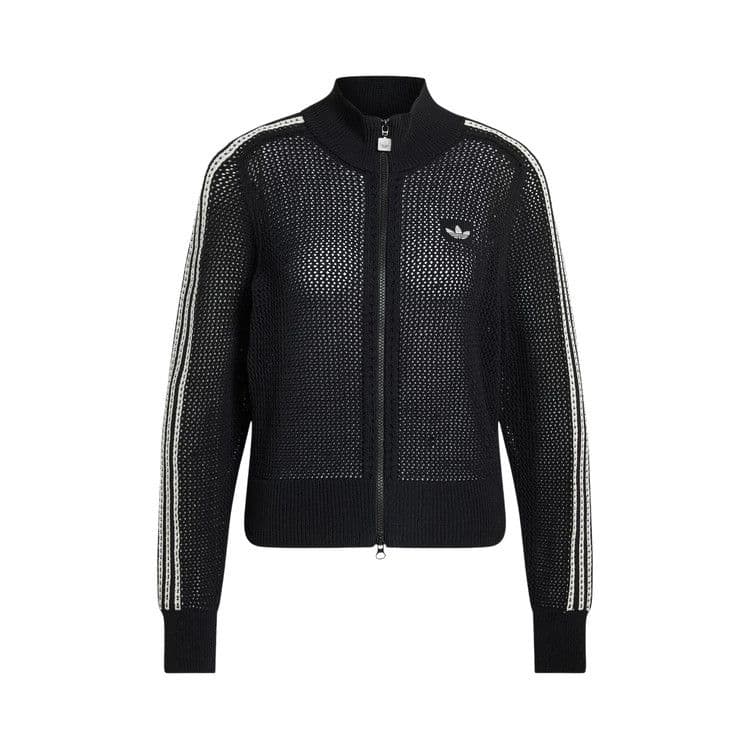 Adidas Knitted Crochet Firebird Track Top 'Black' — foto 2