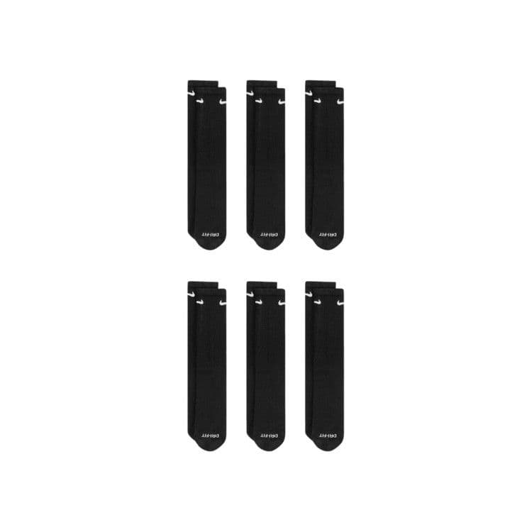 Nike Everyday Plus Cushioned Crew Socks (6 Pairs) 'Black/White' — foto 2
